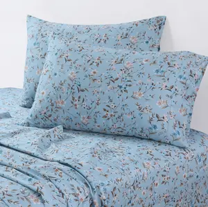 Organic Cotton Sateen 300 Thread Count Deep Pocket Sheet Set