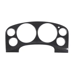 Carbon Fiber Dashboard Speedometer Panel Cover Trim for 2007-2013 Chevy Suburban Tahoe Avalanche GMC Sierra Yukon ABS Material Car Interior Sticker Decoration