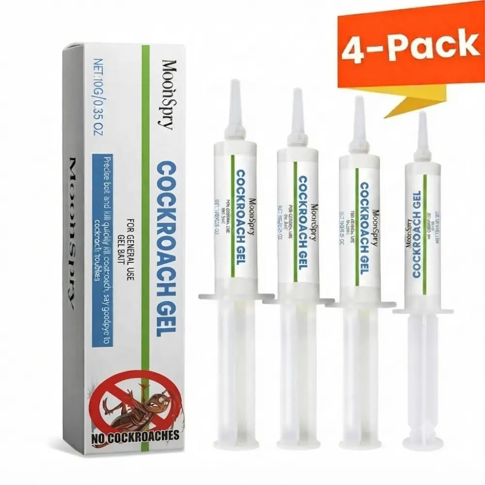 Cockroach Gel Bait, Chained Action Pest Control Formula for Thorough Nest Elimination, Kitchen Cabinets and Food Areas Pest Removal, 10g Syringe Pack, Ideal for Homeowners and Restaurant Managers