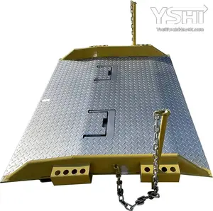 Steel Dock Loading Board with Handles - 15,000 lbs Capacity (72" x 84" x 11")