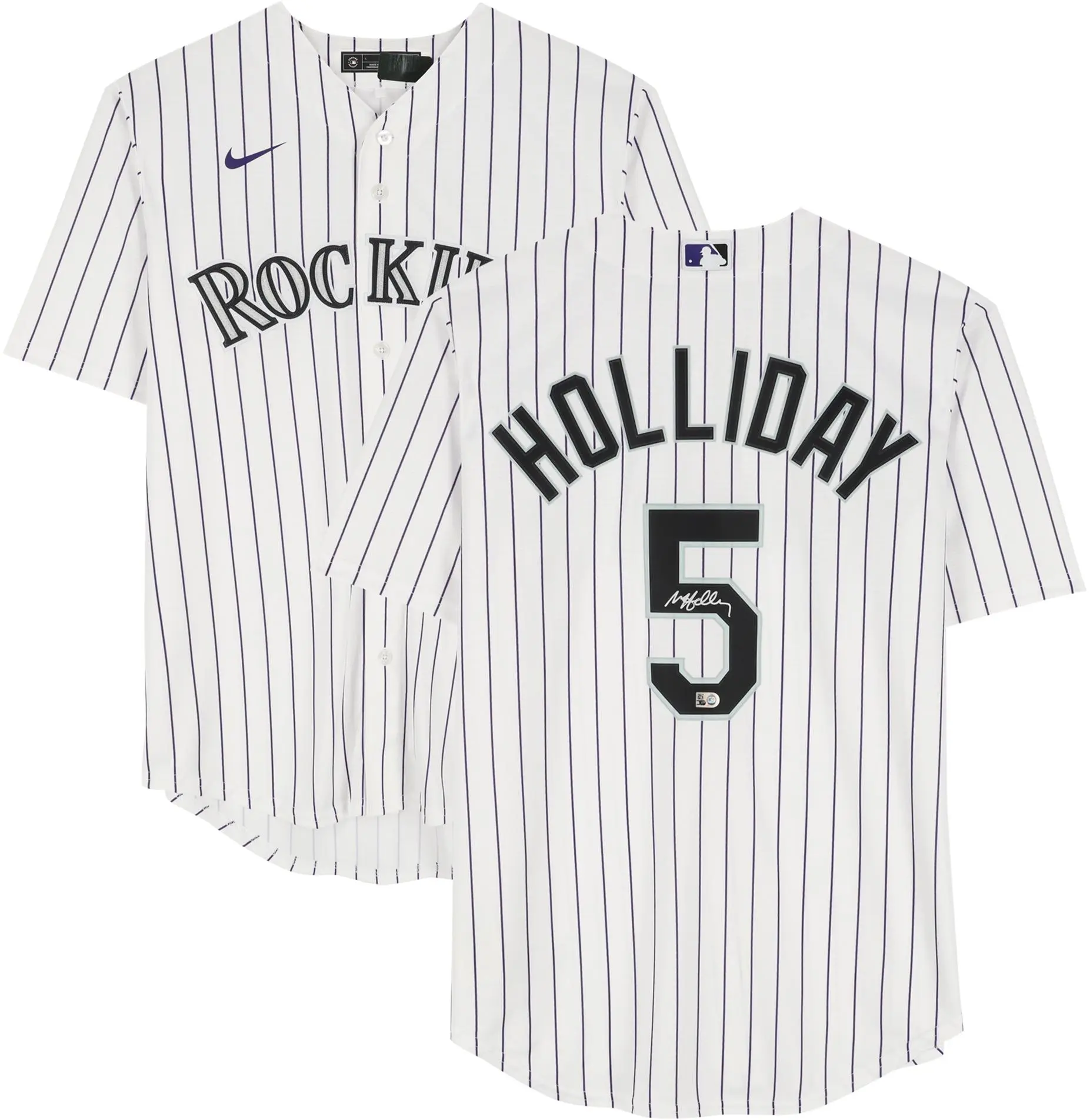 Matt Holliday Colorado Rockies Autographed White Nike Replica Jersey - Fanatics Authentic Certified