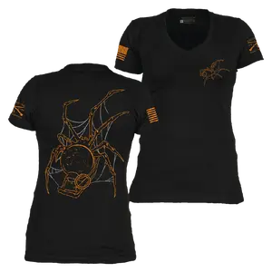Women's Arachnoblast V-Neck - Black
