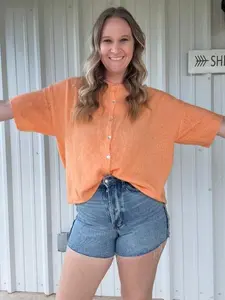 Orange oversized cardi