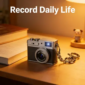 1080P HD Retro Mini Keychain Camera Digital portable Camera Micro with 32GB Card Snap Digital Camera 6 Filters,0.96'' HD Tiny Vintage Video Recorder for Travel Study Outdoor Activities