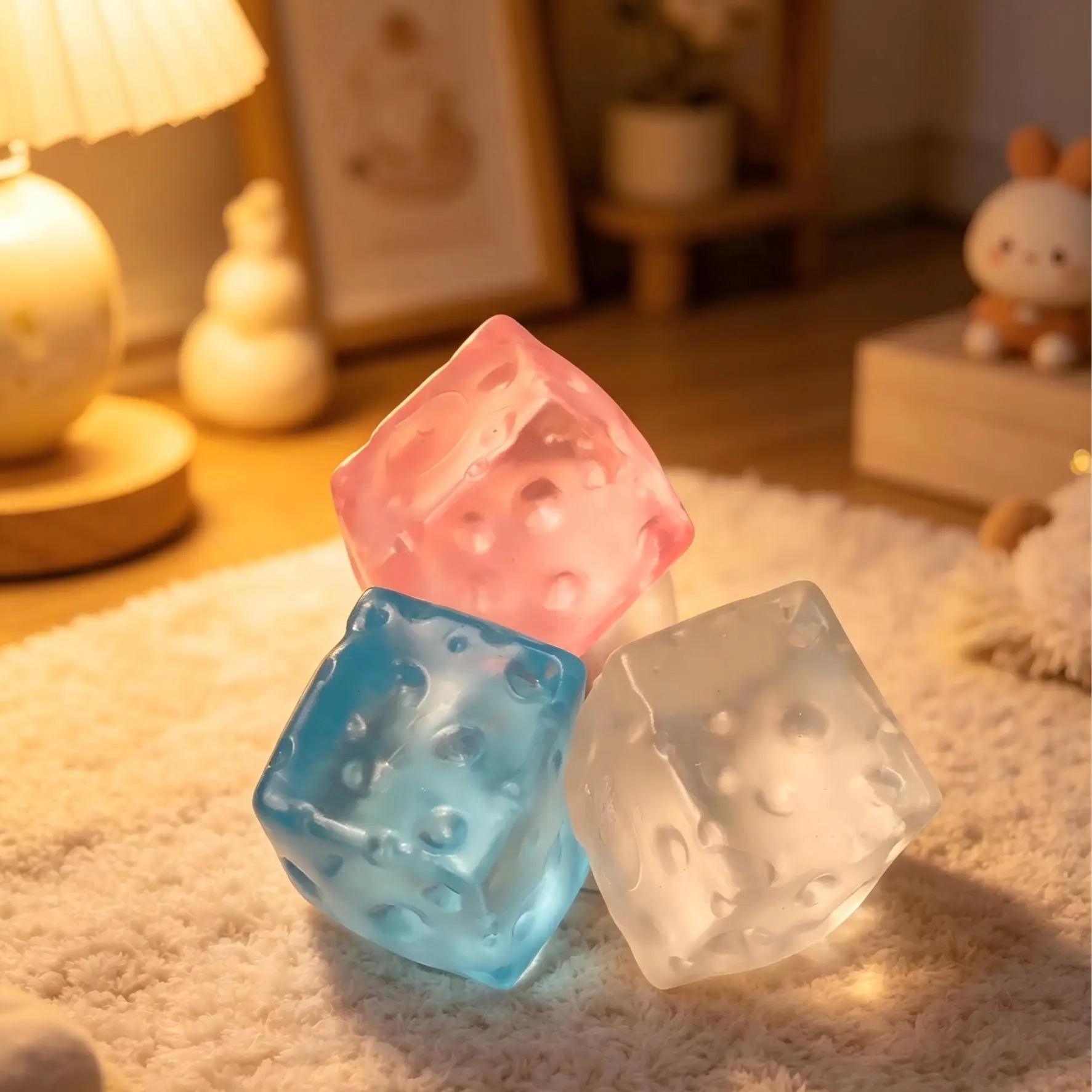 Ultra Soft Clear Cheese Squishy – Mochi Texture, Slow Rising & Super Stretchy. Satisfying Fidget Toy for Anxiety, Focus & Sensory Play. Perfect Gift for Teens & Adults Ages 14+. Viral Desk Decor!