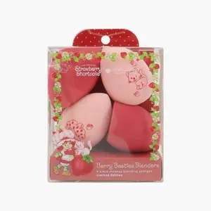 Strawberry Shortcake Berry Besties Blenders Limited Edition 4 Piece Makeup Blending Sponges with Adorable Design