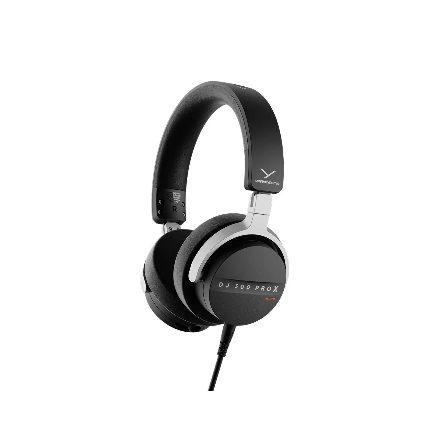 beyerdynamic DJ 300 PRO X Club Professional 2-in-1 DJ Headphones (48 ohms) with Foldable Design, Detachable Cable, and Secure Cable Lock