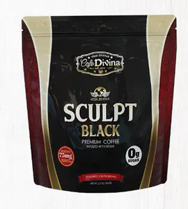Sculpt Black Reishi Coffee – Daily Energy & Focus | Arabica Coffee Sachets (30 Pack)