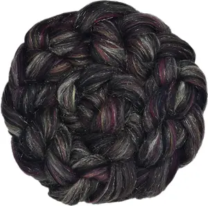 Combed Top Roving Limited Edition Fiber for Spinning Needle Felting Wet Felting Weaving and Crafting Fancy Colorful Exotic Designer Blend Tapestry