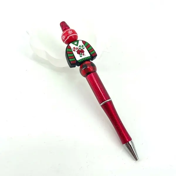 Christmas ugly sweater candy cane pen handmade NEW Buffalo plaid snowflakes Chirstams Chirstams Chirstams Chirstams Chirstams Chirstams Chirstams Decoration