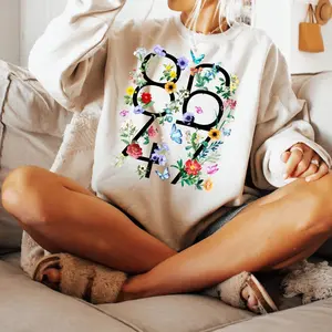 Floral 8647 Political T-Shirt & Sweatshirt, Subtle Activism Shirt, Feminist Liberal Tee, Pro-Democracy Graphic Sweater, Progressive Statement Shirt