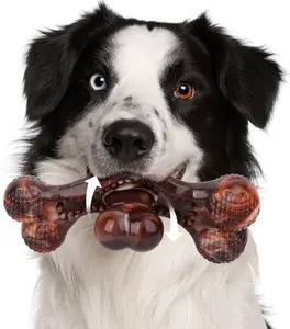 Dog Toys for Aggressive Chewers, Indestructible Dog Toy, Dog Bones for Aggressive Chewers, Tough Dog Toys, Real Bacon Flavor, Dog Toys for Large Dogs chew toys dogchewtoy