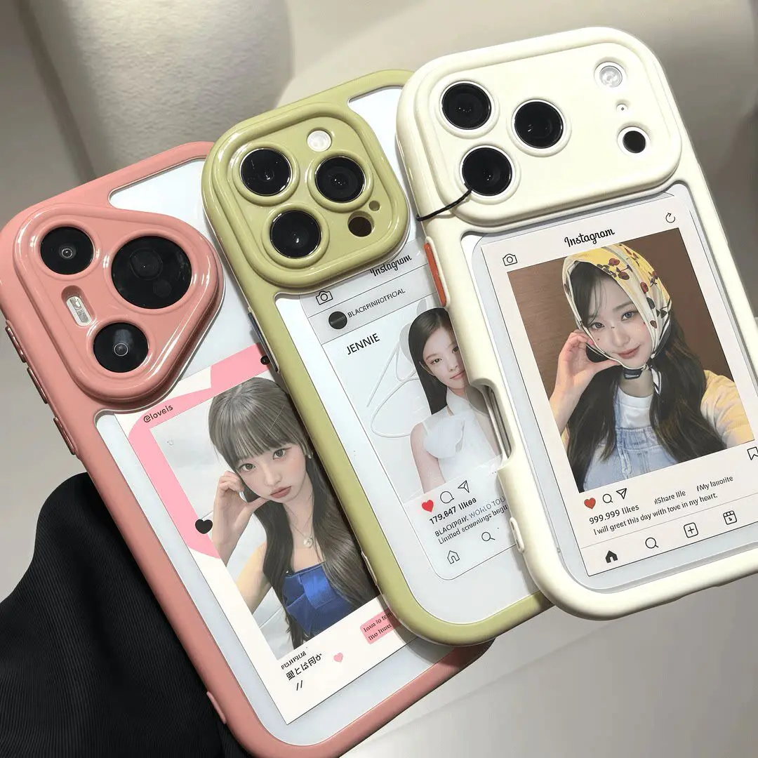 Two Tone Clear iPhone Case, Unique Triangle Large Camera Frame Shockproof Transparent Aesthetic Protective Cover Compatible with iPhone 12 13 14 15 16 17 Pro Max