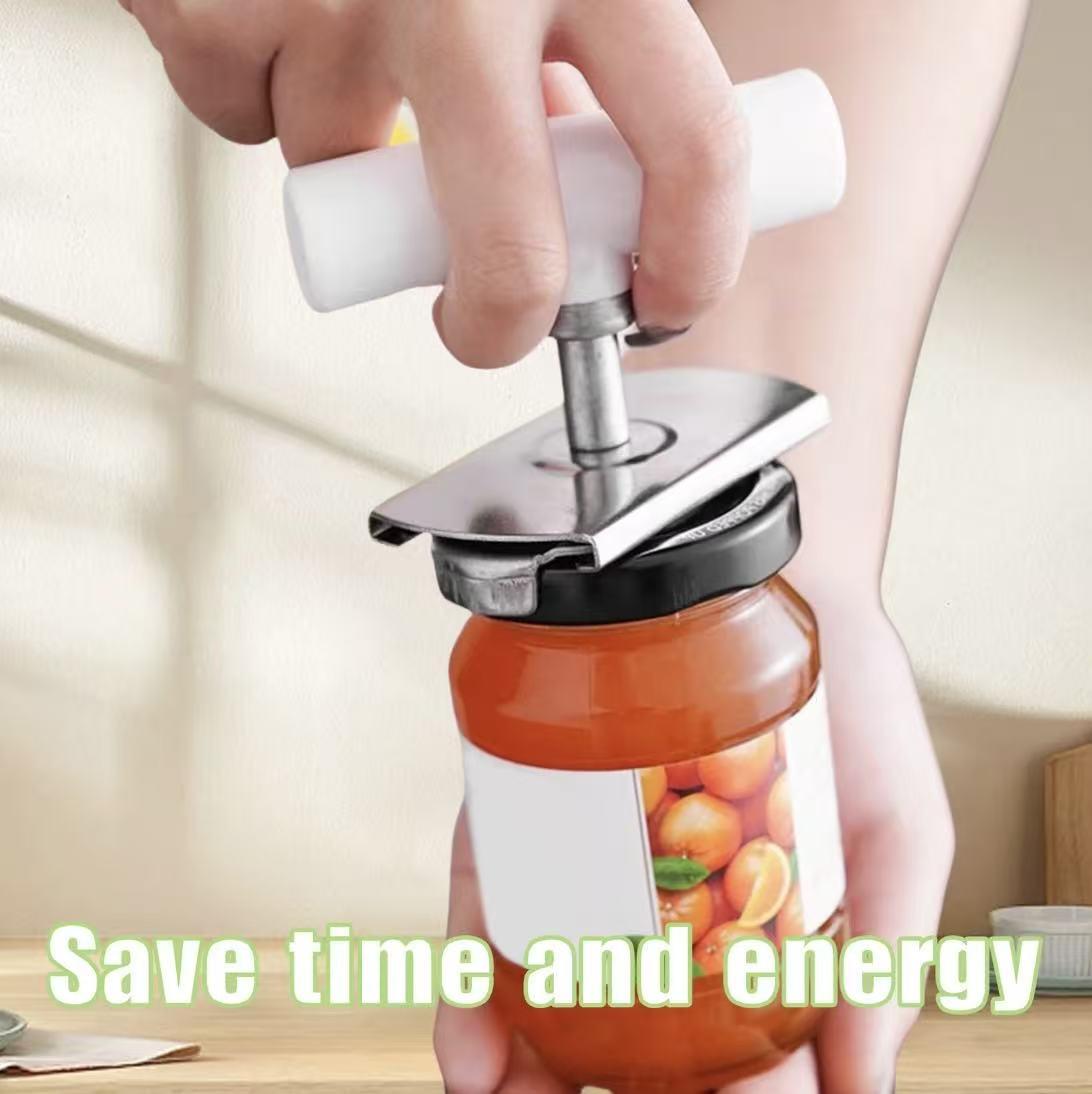 2 Pack Stainless Steel Jar Opener for Weak Hands White and Green Multi Function Bottle Lid Remover Kitchen Gadget for Mason Jars