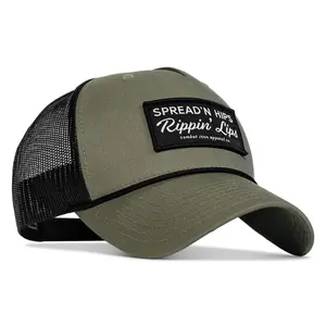 Spreadin' Hips Rippin' Lips Patch Rope Snapback Quality Caps Adjustable Cap Custom Made Hat