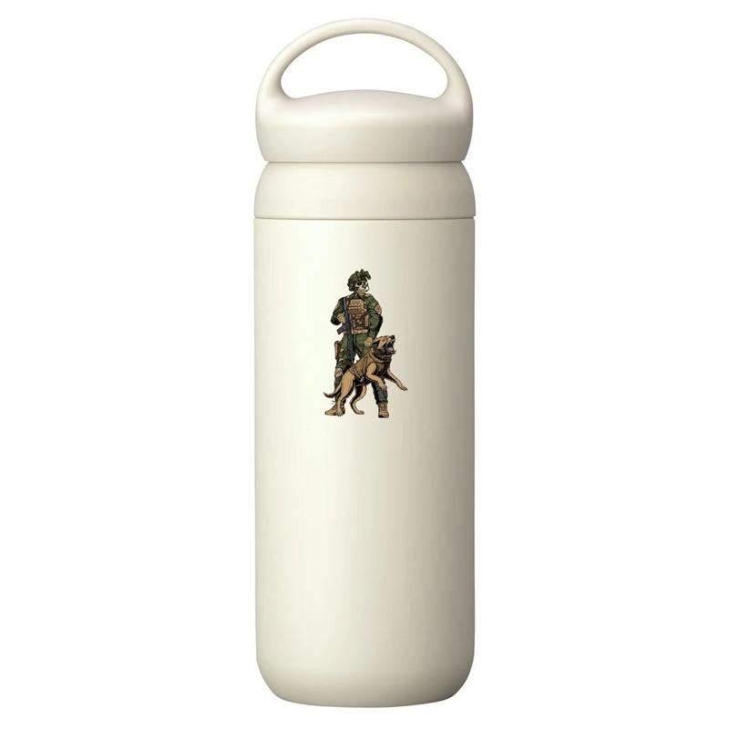 Special Forces Skeleton with Military Dog Sticker, Tactical K9 Vinyl Decal for Helmet, Car, Ammo Case