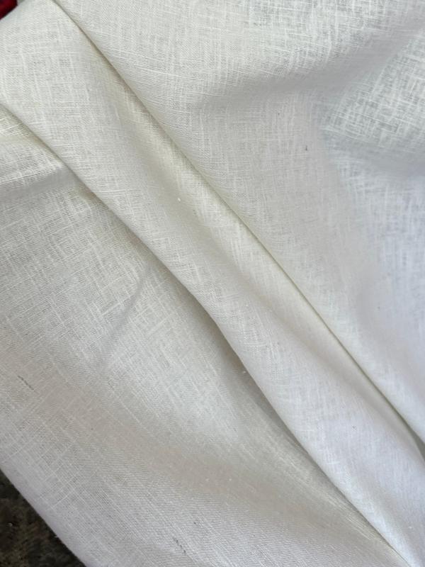 Off White Natural Linen