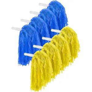 12 Pack Cheerleading Pom Poms  Dance  Plastic Pom Poms for  Team Spirit Cheering