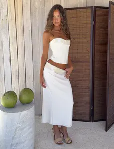 CHARLYZE MIDI SKIRT - CREAM