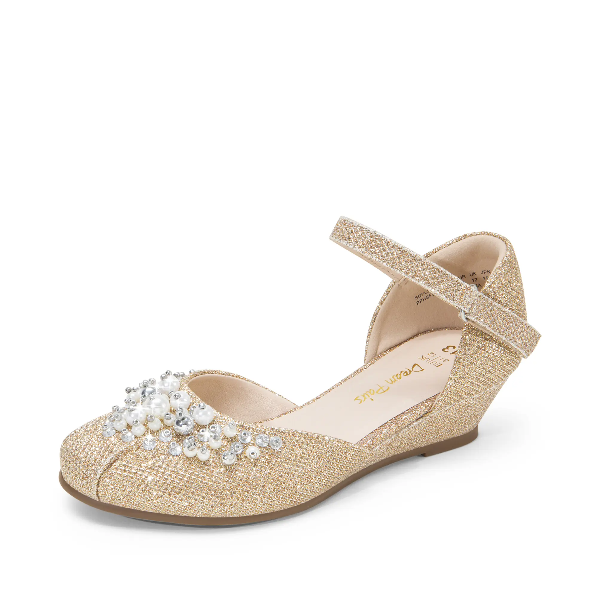 DREAM PAIRS KIDS Girls Dress Shoes Toddler Little Big Girls Heels Low Wedge  Pumps with Pearls Rhinestone for Flower Girl Princess Wedding Party -  TikTok Shop
