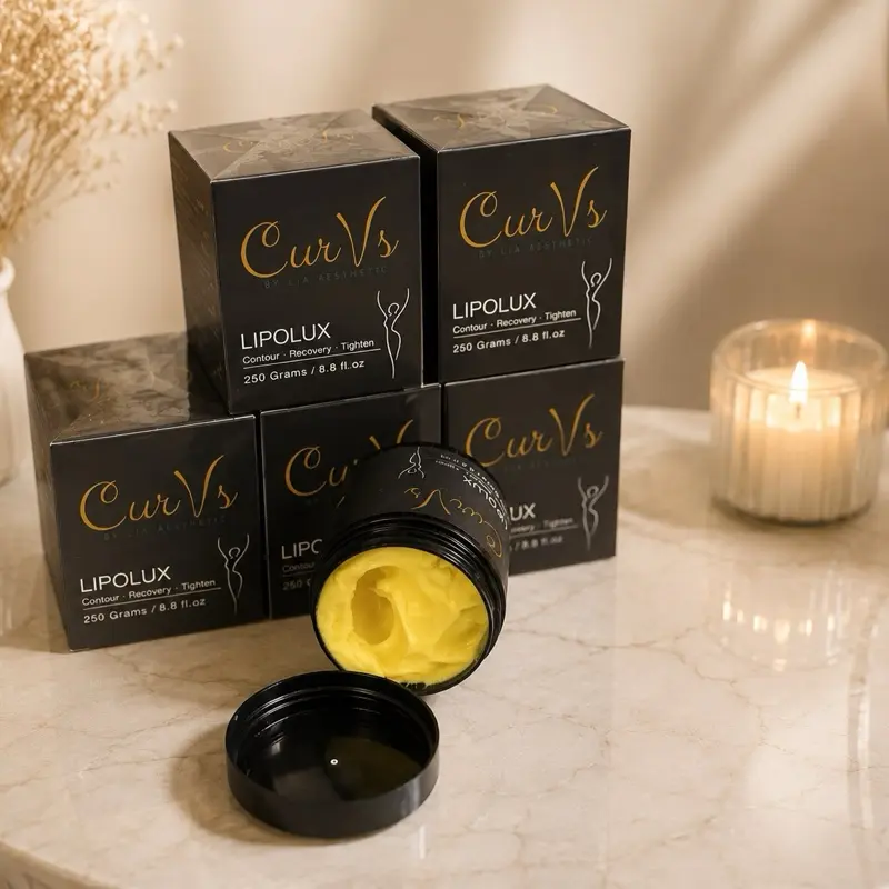 LipoLux Curvs by Lia Aesthetic, Toning, tightening cream 250 Grams 8.8 fl oz Product