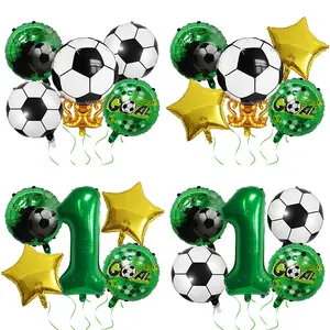 World Cup Theme Football Champion Latex Balloons Arch Kit，Soccer Championship TrophyBalloon Set, Sports, Football theme
