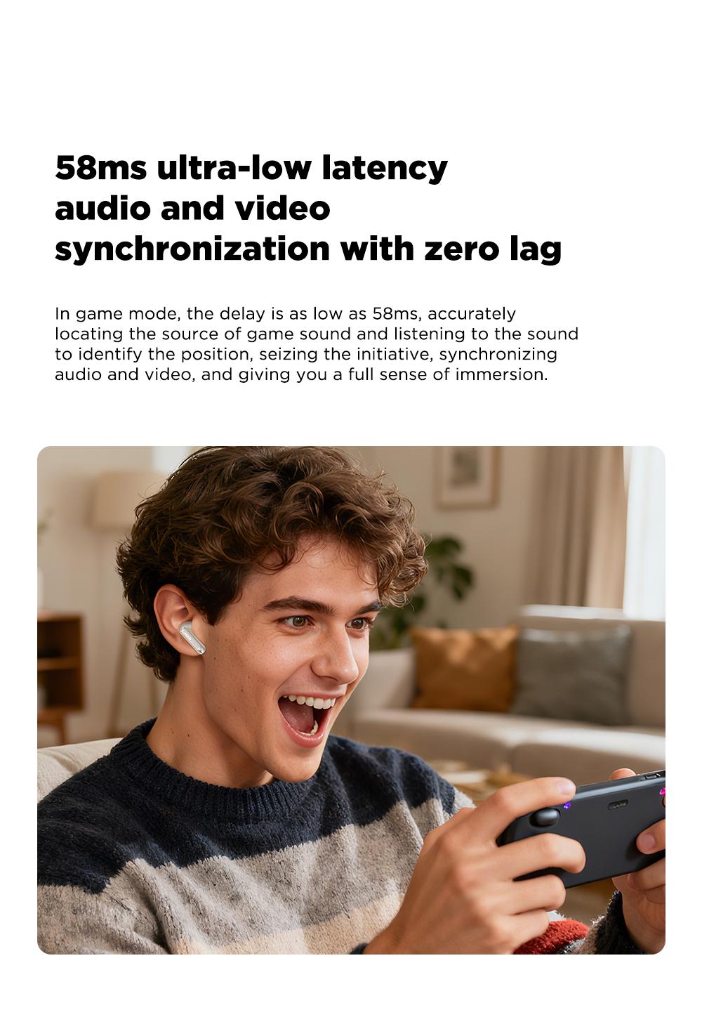 【Buy 1 Get 1 Gift Free】MINISO X30 OWS Open Ear Bluetooth Earbuds, MS106 Wireless Earbuds Bluetooth 6.0 Earphones, In Ear Earbuds, HIFI Sound Quality IPX5 Waterprooof 35Hours Play time Wireless Headphones Touch Control Built-in Mic Hearphones