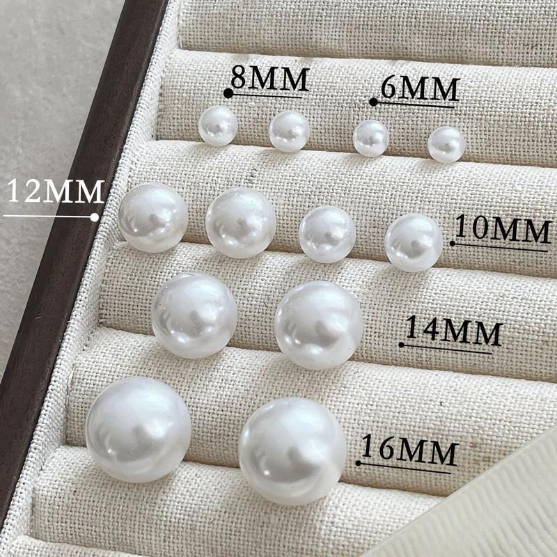 Women's Pearl Stud Earrings High-end SenseElegantEarrings Fashion Niche Simple VersatileAccessories