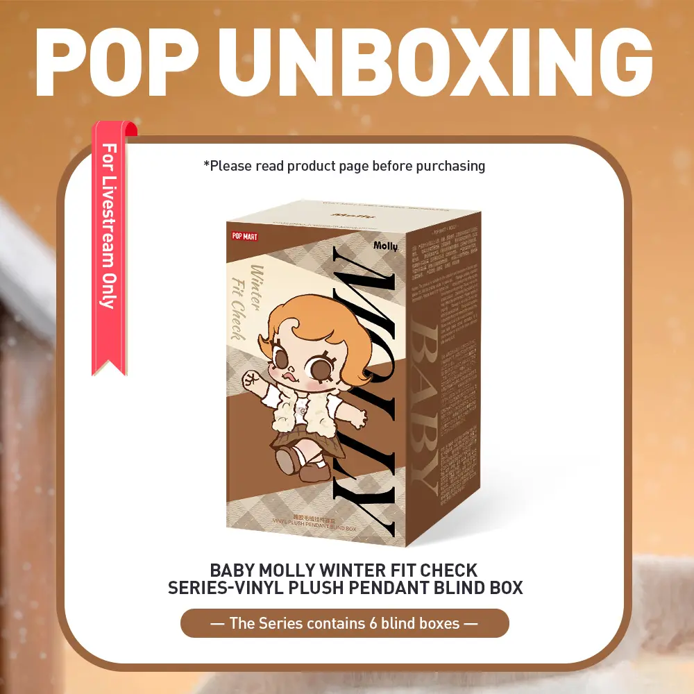 unboxing - Baby Molly Winter Fit Check Series-Vinyl Plush Pendant Blind Box