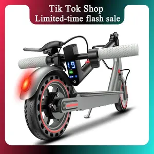 Electric Scooter - 8.5" Solid Tires, 350W Motor, Up to 19MPH& Miles Long-Range Portable Commuting Scooter for Adults with Double Braking System, App