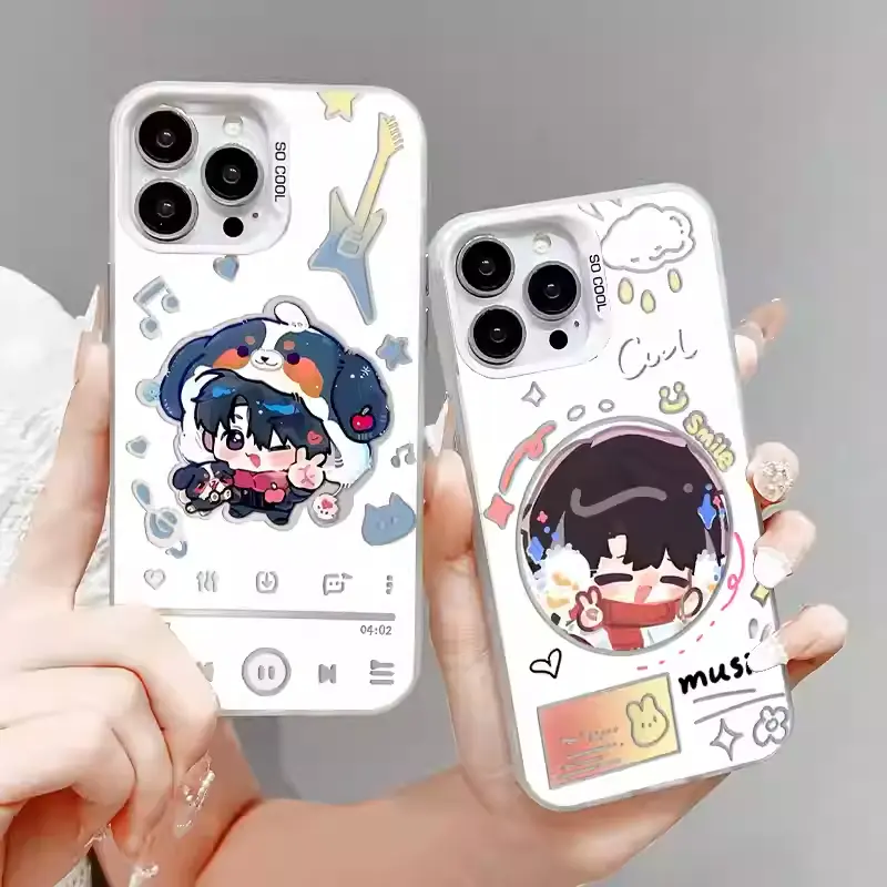Fashionable and cute Love and Deep Space peripheral mobile phone case, suitable for iPhone 16 Pro Fashionable and cute Love and Deep Space peripheral mobile phone case, suitable for iPhone 16 Pro