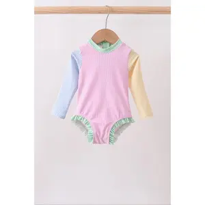 Pink stripe rashguard
