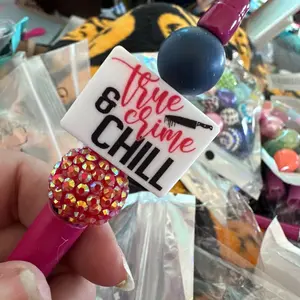 True crime beaded pen