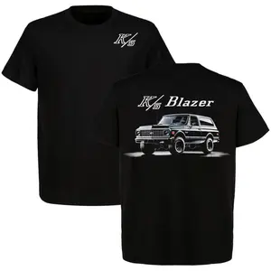 1972 Chevy K5 Blazer T-Shirt – Classic 4x4 Off-Road Vintage SUV Graphic Tee Crewneck Short Sleeve Cotton 2-Sided T-Shirt Car Enthusiast Style Perfect Gift For Him For Her