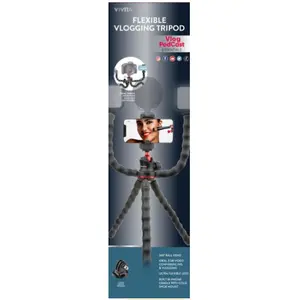 Vivitar Flexible Vlogging Tripod - (VIVVL5LEGKIT)