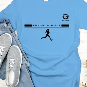 Female Distance Runner Track and Field T-Shirt | Track and Field Running Tee