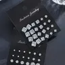 Unisex Punk Street Style Rhinestone Stud Earrings, 24 Pairs Temperament Geometric Design Stud Earrings, Trendy All-match & Exquisite Jewelry for Birthday Gift, Unique Design Earrings Stud Earring Sets, Statement Earrings