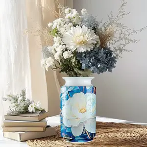 3D Jigsaw Vase - Unique DIY Living Room Decoration for Flower Arrangements, 330g Wood Package, Ideal for Children and Home Decor