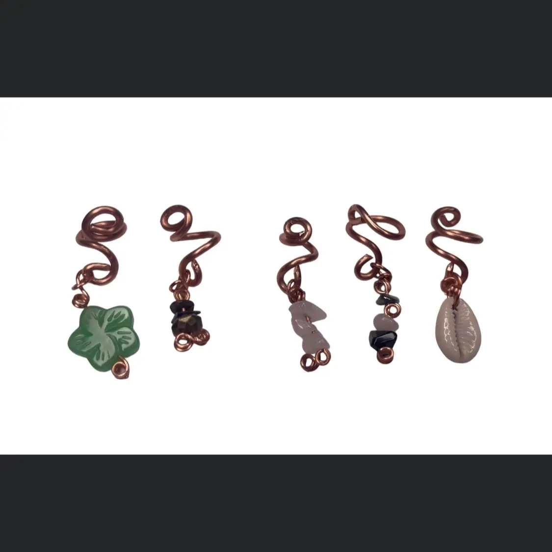 6 piece  mixed Loc and braid hair jewelry