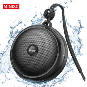 MINISO M102 Mini Bluetooth Shower Speaker, Portable IPX7 Waterproof, Hands-Free Speakerphone, Outdoor Sports Speakers, Wireless Stereo for Beach, Shower & Home & Hiking, camping
