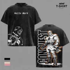 Invincible Conquest Shirt Graphic Tee Vintage Washed T Shirt Unisex Streetwear Anime Tee Conquest Viltrumite Hello Mark Comic Apparel Gift for Invincible Fans