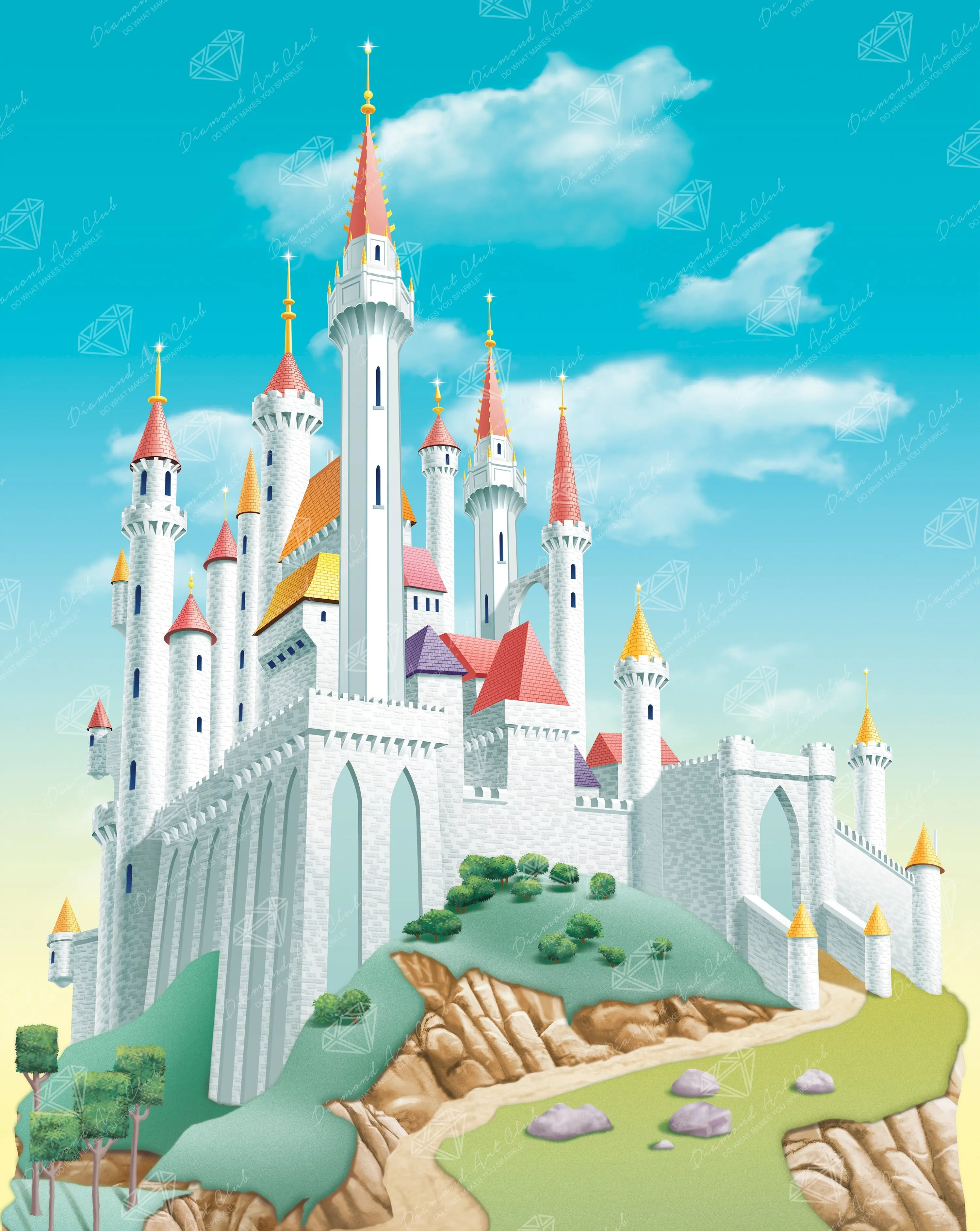 Diamond Art Club® Aurora's Castle Diamond Painting Kit