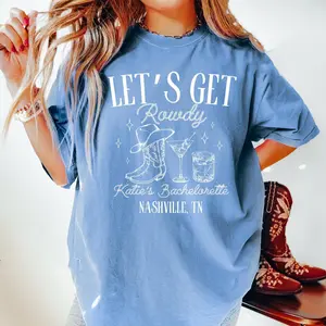 Comfort Colors Nashville Bachelorette Shirt, Custom Last Rodeo Tshirt, Western Bridal Party, Cowgirl Bach, Country Bachelorette Party