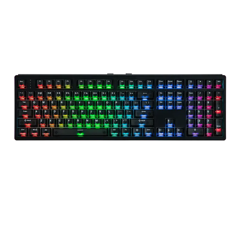 EPOMAKER HE108 Wireless Mechanical Gaming Keyboard - Full Size, 1.2kg, 2.4G, 8000 Polling Rate, 10000mAh Battery, SOCD & DKS, Rapid Triggering, Custom Driver RGB Backlit PBT Keycaps, Jade Backlight, Light Up Keyboard for Gamers/Coders, PC Accessories