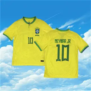 2022 Brazil Home 10 Neymar short sleeve Soccer Jersey