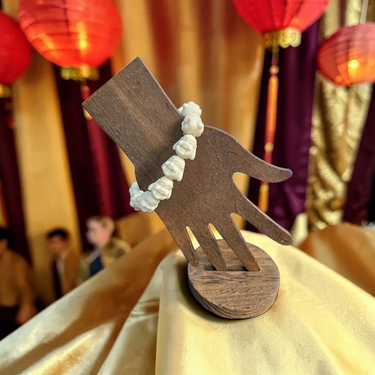 Happy Buddha Ivory Nut Bracelet