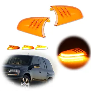 2pcs Amber LED Side Mirror Signal lamps Lights For Chevrolet Trailblazer GMC Envoy Buick,Replace OEM 88944063, 88944062