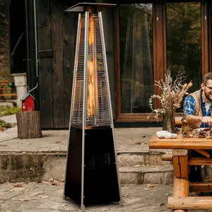 OuterMust PH02 110,000 BTU Pellet Patio Heater With Wheels