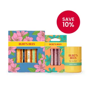 Burt's Bees Mother’s Day Bundle - a lip-care trio of hydrating balms, shimmery color and creamy Lip Butter