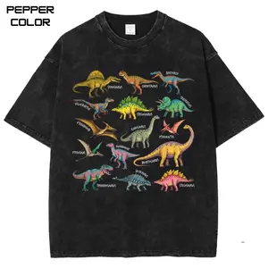 Dinosaur Graphic T-Shirt, Named Prehistoric Animals shirt, Detailed Dino Species Chart, Natural & Animal shirt, Unisex Streetwear Tee, cotton crewneck shirt, Trending, Viral Gift For Him and Her